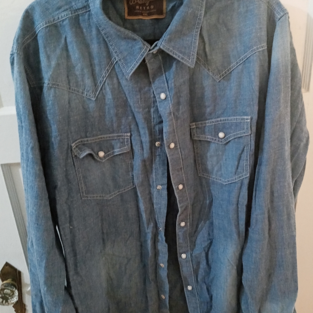 Wrangler retro button down purchased at Boot Barn